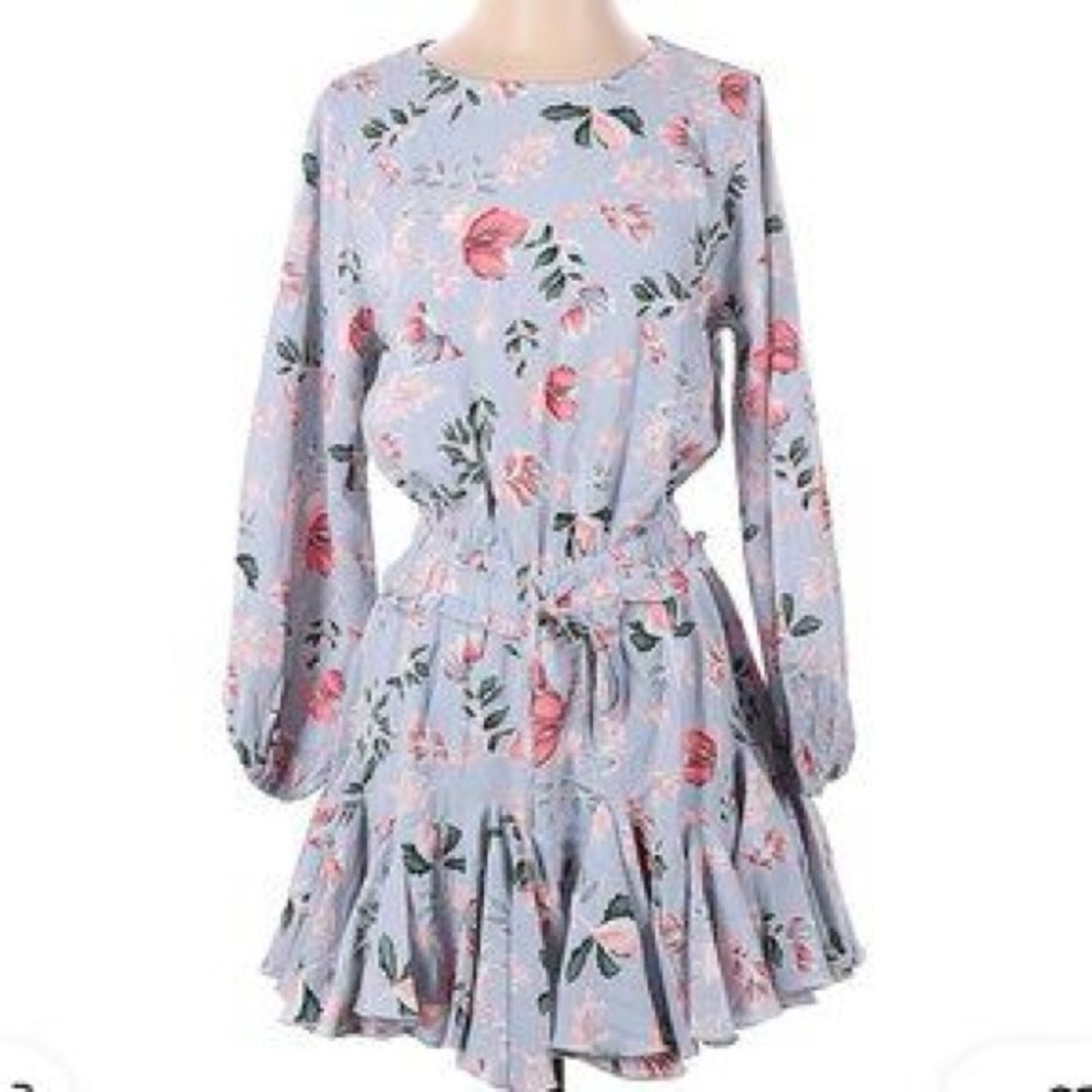 entro Women’s Floral Dress Size Large Flowy Smocked Office Teacher Career